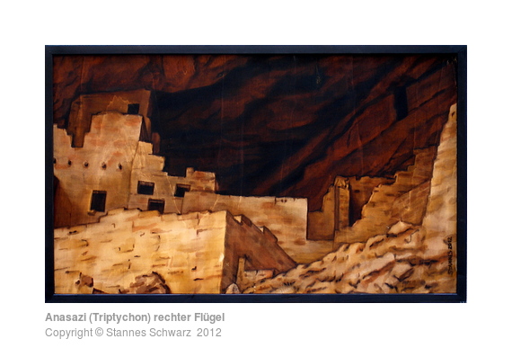 Anasazi Triptychon, Ruinenstadt, rechter Flügel