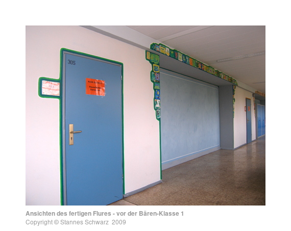 Ansichten des fertigen Flures - vor der Bären-Klasse 1