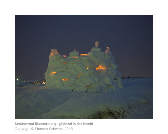 Seqinermut Illussarsuaq - glühend in der Nacht