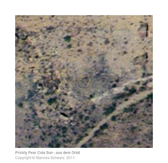 Satellitenbild des Landartobjekts - Prickly Pear Cola Sun -