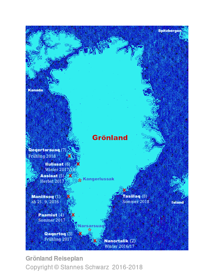 Grönland Reiseplan
