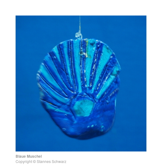 Blaue Muschel