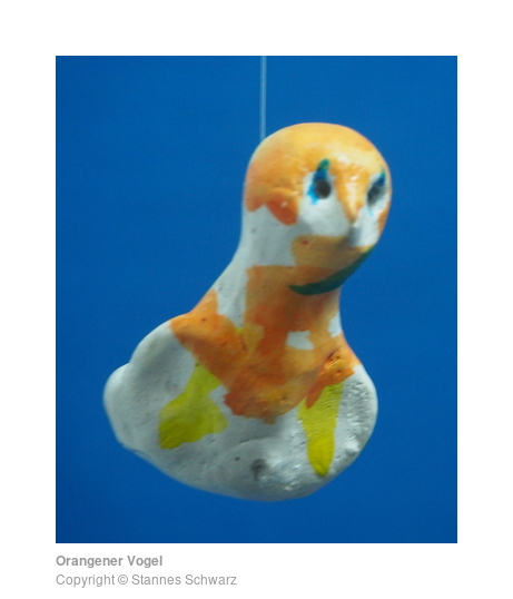 Orangener Vogel