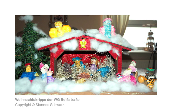 Weihnachtskrippe der WG Belßstraße