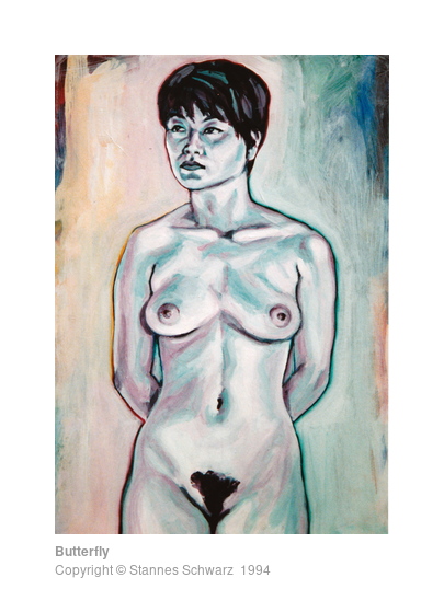 Porträt eine nackten Frau